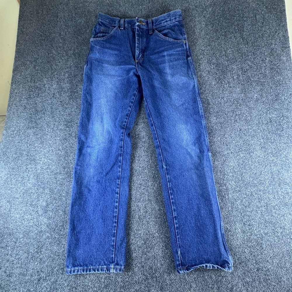 Rustler Jeans‎ Mens 28x29 Blue Denim Cotton Mid Rise Regular Fit Straight Leg